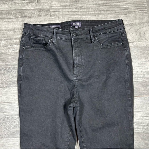 NYDJ Black Slim Bootcut Jeans 10 - Picture 3 of 6